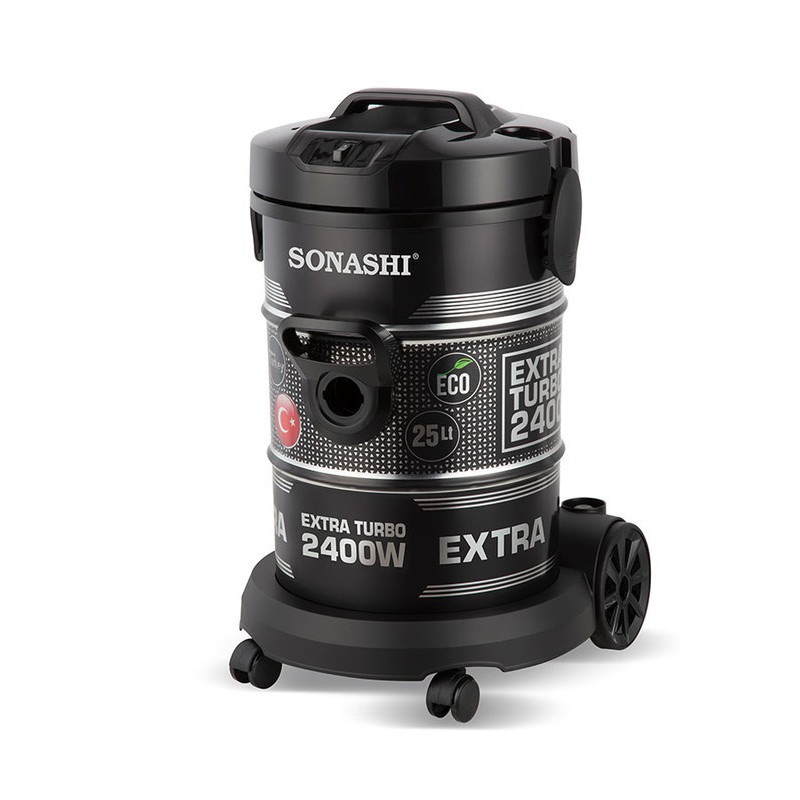 Sonashi 2400W 25L Drum Vacuum Cleaner (SVC-9029D) (SILVER-BLACK)