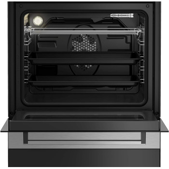 Beko 60 X 60 cm, 4 Zones CeRAMic Electric Cooking Range, Steel Finish Fsm67320GXS"Min 1 year manufacturer warranty"