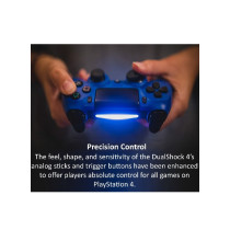 ZAQ DUALSHOCK 4 Wireless Controller for PlayStation 4 with Bluetooth Joystick Gaming Remote Control Blue 