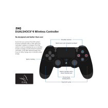 ZAQ DUALSHOCK 4 Wireless Controller for PlayStation 4 with Bluetooth Joystick Gaming Remote Control Camo Blue 