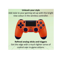 ZAQ DUALSHOCK 4 Wireless Controller for PlayStation 4 with Bluetooth Joystick Gaming Remote Control Orange 