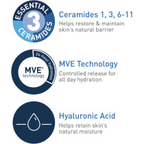 CeraVe Hydrating Cleanser Face and Body Wash for Normal to Dry skin with Hyaluronic Acid and Ceramides 8Oz, 236 ML 