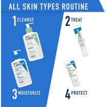 CeraVe Moisturizing Lotion 24H Body and Face Moisturizer for Normal to Dry Skin with Hyaluronic Acid and Ceramides 8Oz, 236 ML
