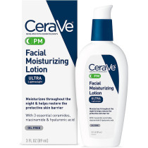 Cerave Pm Facial Moisturizing Lotion, Multiplied With Derma Roller, 3 Fl Oz