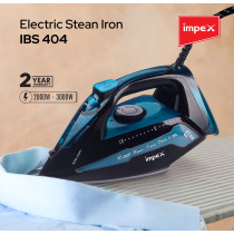 Impex (IBS 404) 2300W Electric Steam Iron Box With 360 Degree Plaint Swivel Cord Water Spray Ceramic Coated Sole Plate Overheat Protection