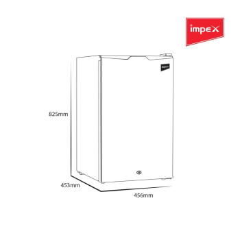 Impex Single Door Direct Cool Refrigerator IMRF 140 White