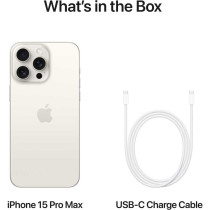 Apple iPhone 15 Pro Max 5G White Titanium 256 GB, 6.7 inch Display, UAE TRA Version