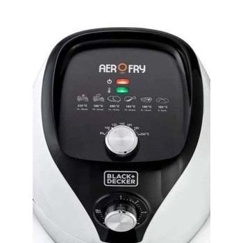 Black & Decker Air Fryer With Rapid Air Convection Technology 2.5 L AF220-B5-White & Black