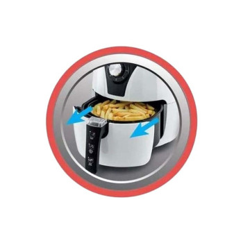Black & Decker Air Fryer With Rapid Air Convection Technology 2.5 L AF220-B5-White & Black
