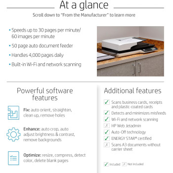 HP L2749A 4500FN1 Scanjet Pro Network Scanner