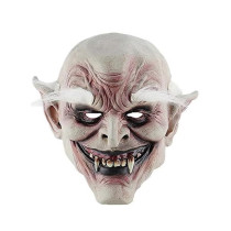Brain Giggles Cosplay Horror Accessories Mask Creepy Mask for Costume Party Scary Mask - Vampire White Mask