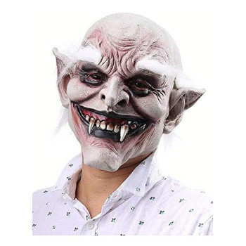 Brain Giggles Cosplay Horror Accessories Mask Creepy Mask for Costume Party Scary Mask - Vampire White Mask