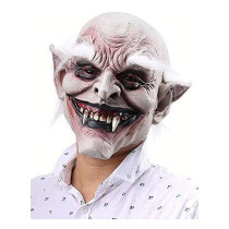 Brain Giggles Cosplay Horror Accessories Mask Creepy Mask for Costume Party Scary Mask - Vampire White Mask