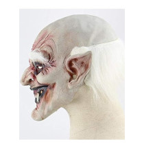 Brain Giggles Cosplay Horror Accessories Mask Creepy Mask for Costume Party Scary Mask - Vampire White Mask