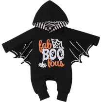 Brain Giggles Newborn Baby Boy Cosplay Clothes Infant Bat Design Long Sleeve Costume Hoodie Romper Jumpsuits Outfit 9-12 months
