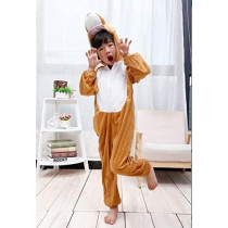 Brain Giggles Animal Plush Costume Lion Design Carnival Party Jumpsuit for Kids Boys and Girls Small Large