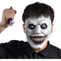 Brain Giggles Cosplay Horror Accessories Mask Creepy Mask for Costume Party Scary Mask - Clown Mask Wig