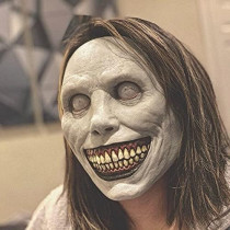 Brain Giggles Cosplay Horror Accessories Mask Creepy Mask for Costume Party Scary Mask - Clown Mask Wig