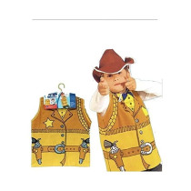 Kids Cowboy Costume Dress up Cosplay Halloween For Boys Pretend Role Play (3-8 Years) 90 x 140cm