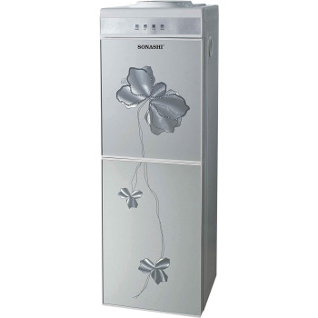 SONASHI Water Dispenser Hot & Cold With Refrigerator Cabinet, Grey (SWD-44)