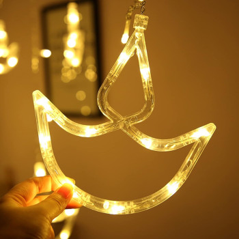 Beauenty Diwali Diya String Lights, Home Decorative Curtain Lights, Eid Led Fairy Lights String For Diwali Decorations