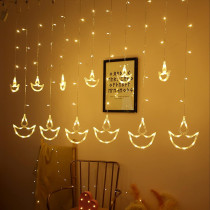 Beauenty Diwali Diya String Lights, Home Decorative Curtain Lights, Eid Led Fairy Lights String For Diwali Decorations