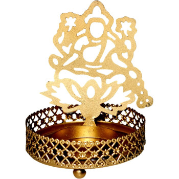 Traditional Laxmi And Ganesha Shape Diwali Shadow Diya Deepawali Traditional For Home/Office Religious Tea Light Candle Holder Stand Diwali Gift