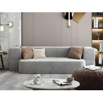 Extensibil Solid Colors Living Room Sofas Modern Pull Out Bed Recliner Lounge Lazy Sofa Chair Nordic Divano Home Furniture (Grey)