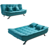 Fabric Multifunction Folding Foam Sofa Bed Set Living Room (Musturd)