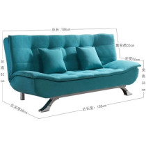 Fabric Multifunction Folding Foam Sofa Bed Set Living Room (Musturd)