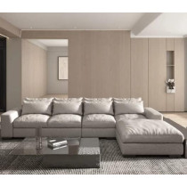 Italian L Shape Corner Modular Sectional Modern Sofa Set Living Room Furniture Chaise Couch