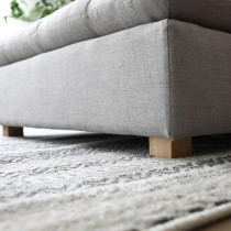 Living Room Sectional Couch Sofa Set For Property Developers And Interior Decorators (Grey)