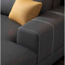Furniture Factory Living Room Sofas Bed Set Fabric Couch Lounge U Shape Sectional Sofa 5 Seater Sofa (Dark Grey)