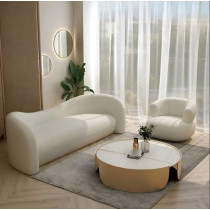 Nordic Polyester Cashmere Velvet Sofa Bed Fabric Living Room Sofa 3+2+1 Full Set