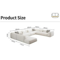 Sofa Set Design U Shape Sofas Set Indoor Living Room Furnitur Sofa