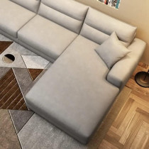 Waterproof Hi-Tech Fabric L Shaped Sofa Set Sectional Sofa For Simple Living Room Luxury Corner Sofa Set Furniture