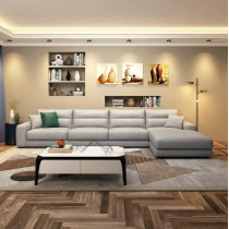 Waterproof Hi-Tech Fabric L Shaped Sofa Set Sectional Sofa For Simple Living Room Luxury Corner Sofa Set Furniture