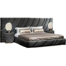 Italian Bed Luxury Modern Master Bedroom Double Bed High-End Villa Custom Soft Bag Double King Size Bed