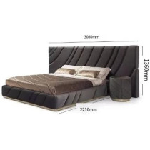 Italian Bed Luxury Modern Master Bedroom Double Bed High-End Villa Custom Soft Bag Double King Size Bed