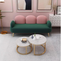 Fashion Cute Cactus Furniture Decoration Sofa Designs Modern Living Room Sofa Set 3+2+1 (Green)