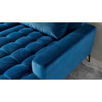 L Shaped Sofa Couch Living Room Furniture Sectional Blue Fabric Living Room Couches Sofa Set