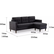 Modern Sectional Corner Couch Sofa Set Furniture Luxury L Shape Living Room Sofas