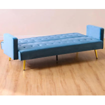 Light Luxury Fabric Sofa Bed Sectional Furniture (Blue)