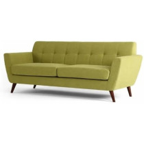 Modern Upholstered Fabric Home + Office Sofa Modern Lounge Spot Contemporary Style Couch Cherry-Stained Wood Legs 3+2+1 Seater