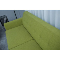 Modern Upholstered Fabric Home + Office Sofa Modern Lounge Spot Contemporary Style Couch Cherry-Stained Wood Legs 3+2+1 Seater