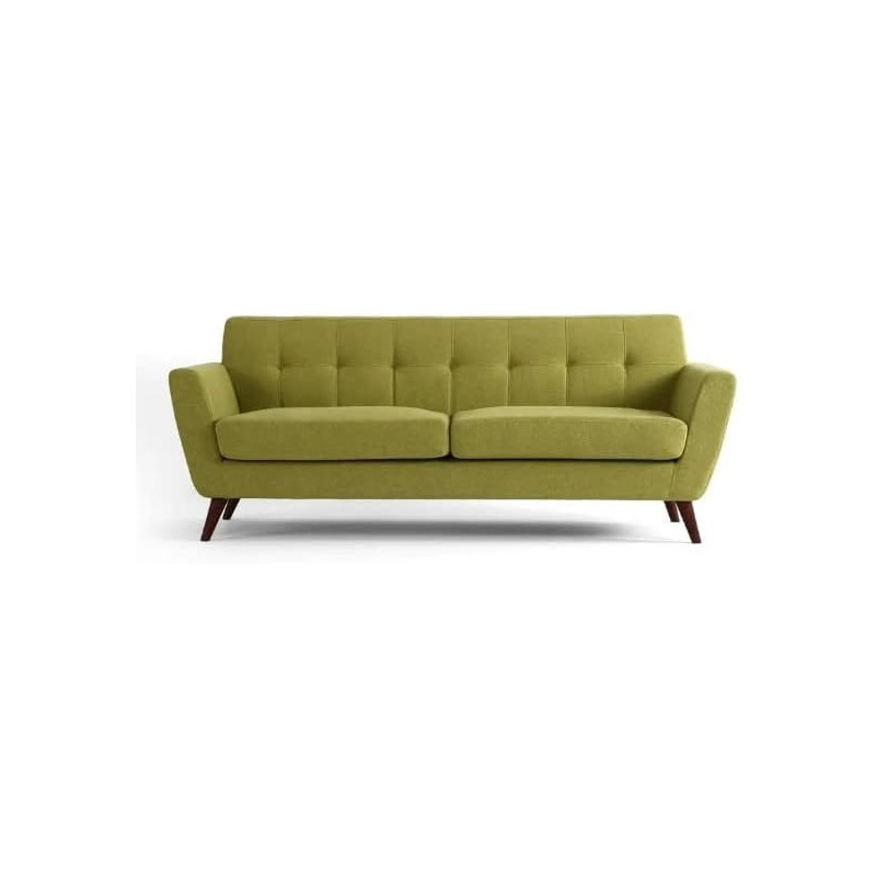 Modern Upholstered Fabric Home + Office Sofa Modern Lounge Spot Contemporary Style Couch Cherry-Stained Wood Legs 3+2+1 Seater