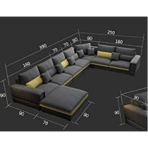 Living Room Sofa -Sofa Set - Fashion Fabric Sofa - Combination Set - Cafe Hotel Furniture - Simple Leisure Sofa
