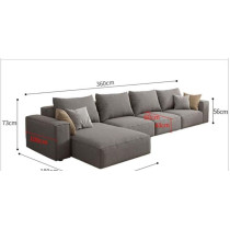 Overstuffed Multifunction Wood Frame Furniture Sofa Living Room Full Set