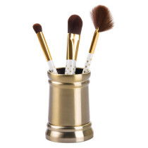Idesign Sutton Tumbler Cup For Bathroom Vanity Countertops, Soft Brass