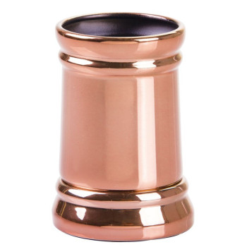 Idesign Sutton Tumbler Cup For Bathroom Vanity Countertops, Rose Gold